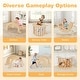 preview thumbnail 7 of 9, Costway Kids Climbing Arch Sensory Table Montessori Wooden Climber Toy - as pic shows - See Details