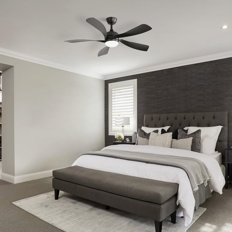 Sofucor 52"Smart,Ceiling Fans with Lights and Remote, Compatible with Alexa/Google/App, 3-Color Light 6-Speed Timing