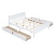 preview thumbnail 71 of 158, (Twin/Full/Queen)Curved Legs Design Platform Bed Frame with 4 Drawers
