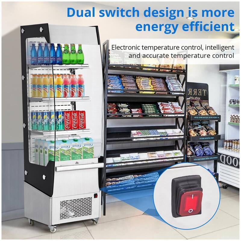 Commercial Display Refrigerator - 7.8 Cubic Feet