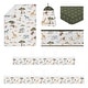 preview thumbnail 2 of 4, Jungle Animals Boy Girl Gender Neutral Sweet Jojo Designs 6p Crib Bedding + BreathableBaby Breathable Mesh Liner