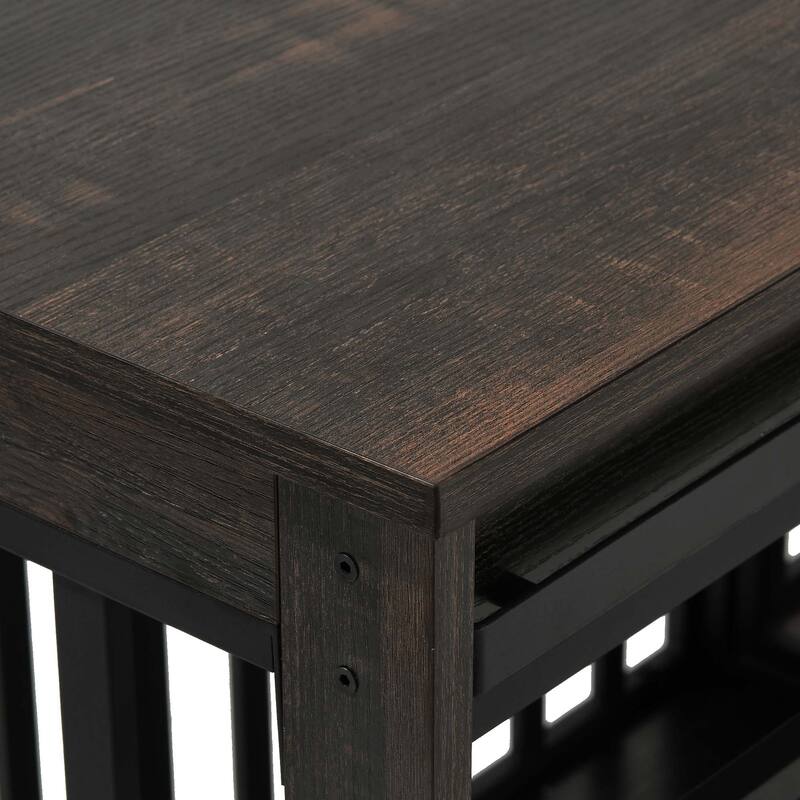 Moasis 71 Inch Double Dog Crate Furniture for 2 Dogs