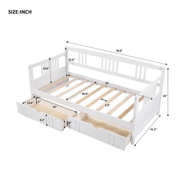 Twin Size Daybed Wood Bed Bed Bath & Beyond 36256568