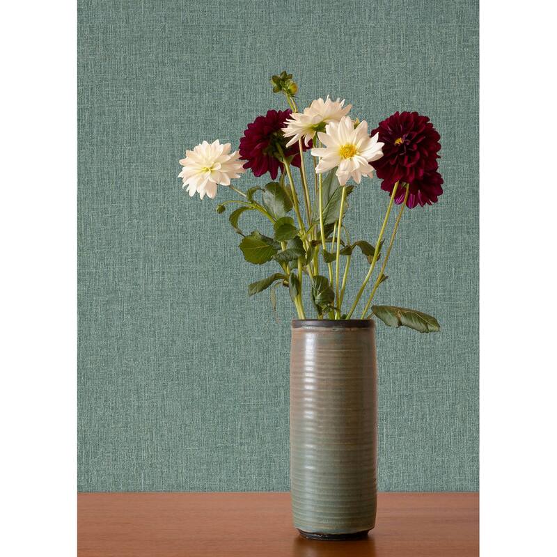 A-Street Prints Cromie Turquoise Texture Wallpaper
