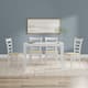 Option White Table + White/Natural Chairs