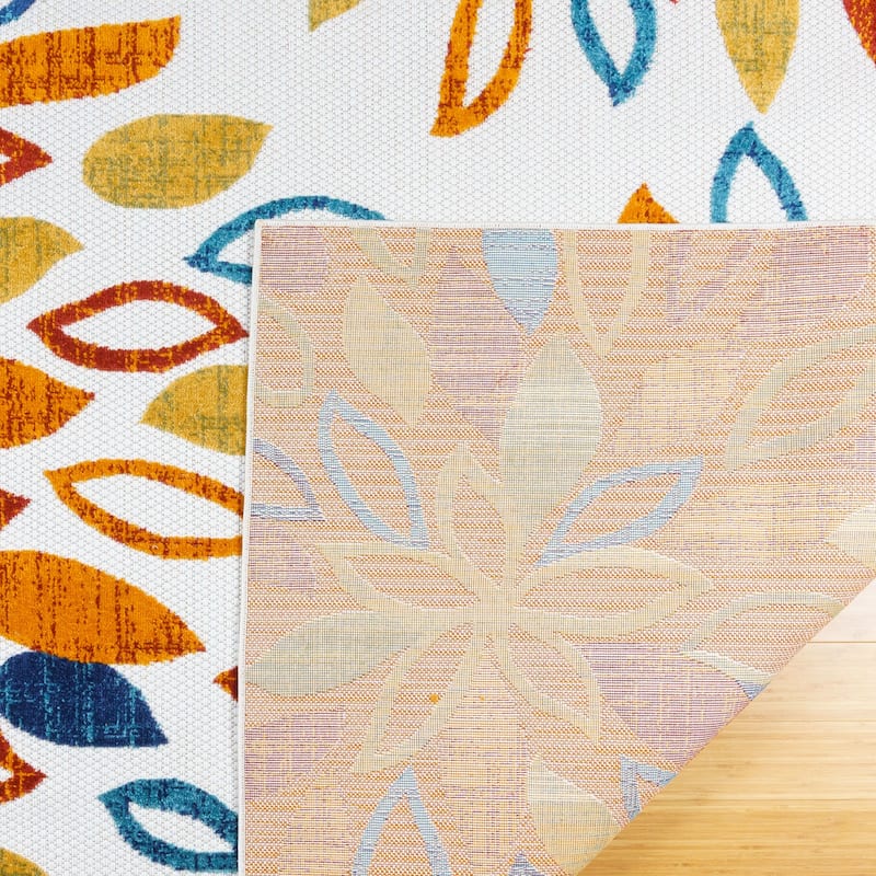 Gertmenian Zelda Floral Multicolored Indoor / Outdoor Area Rug.