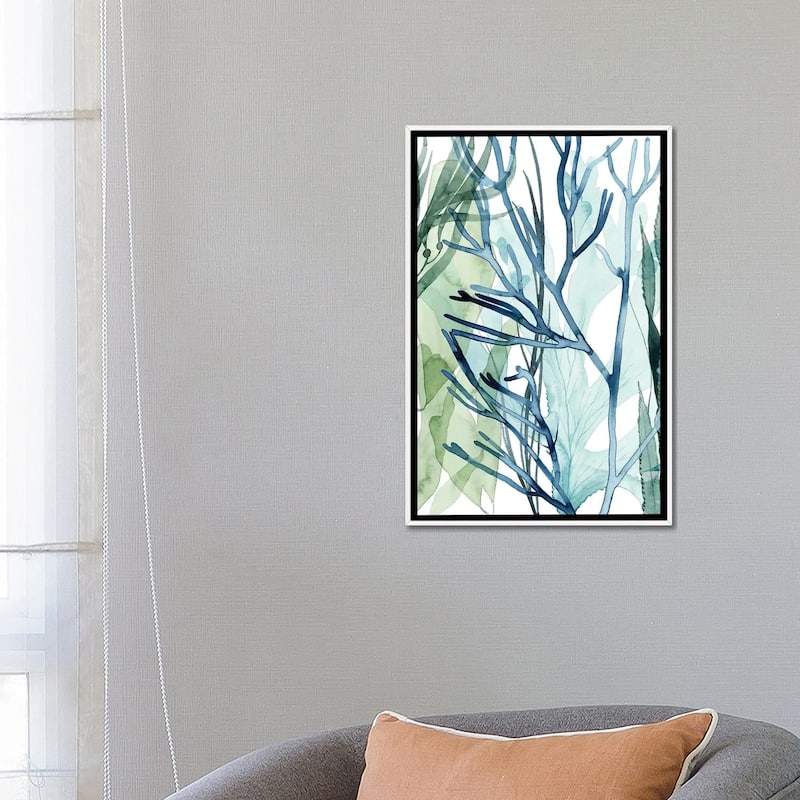iCanvas "Sea Leaves II" by Grace Popp Framed Canvas Print
