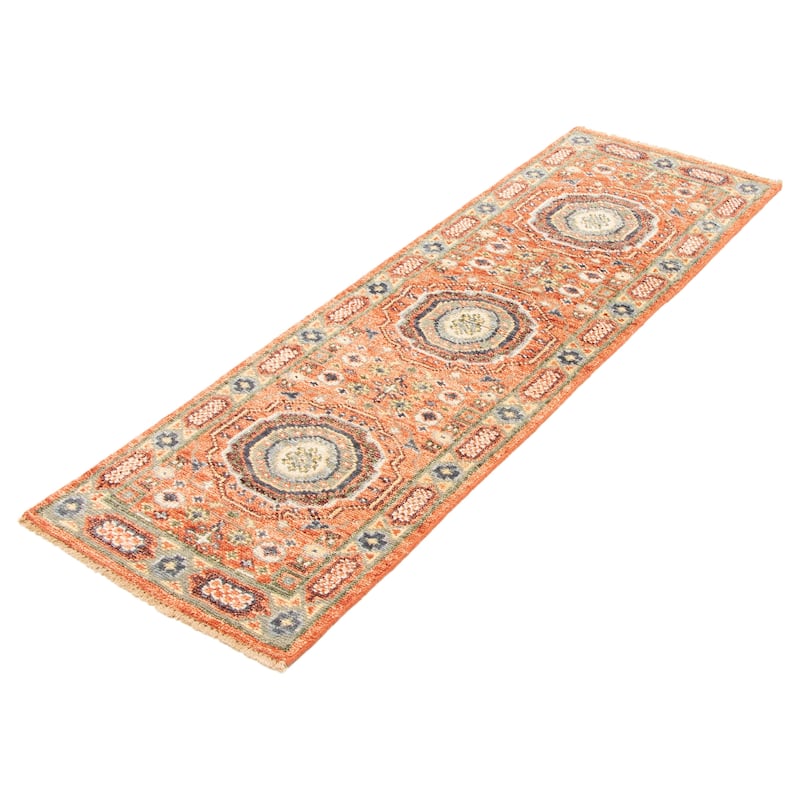 ECARPETGALLERY Hand-knotted Jules Serapi Copper Wool Rug - 2'6 x 8'0