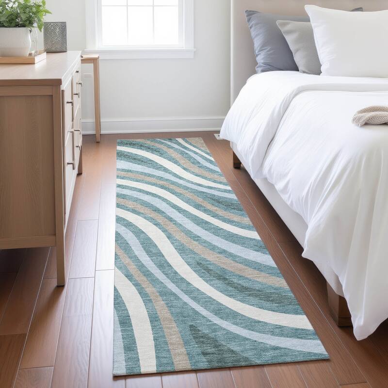 Machine Washable Indoor/ Outdoor Traditional Mimi Chantille Rug