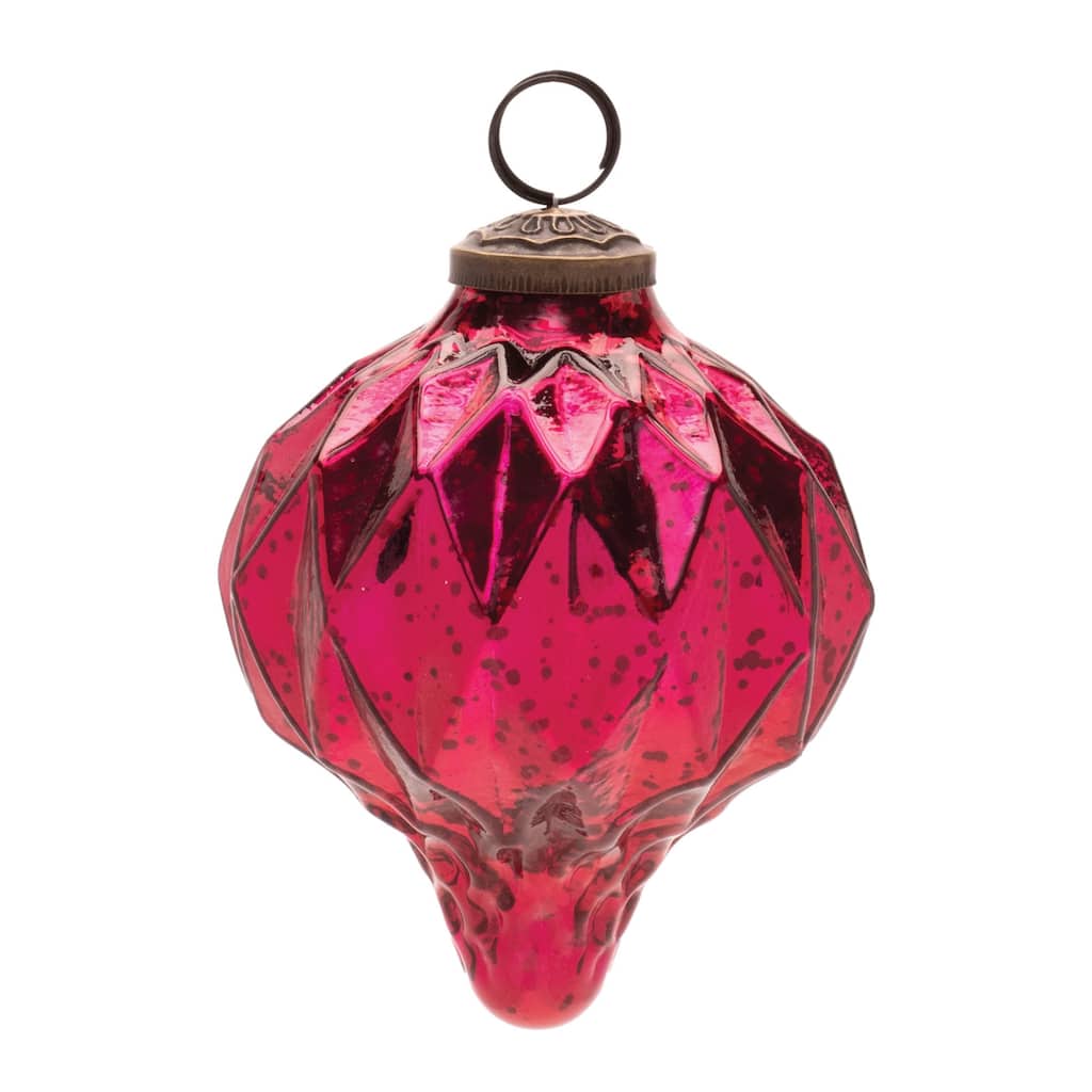 Harliquin Mercury Glass Onion Ornament (Set of 6) - N/A