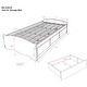 preview thumbnail 3 of 5, Black Twin XL Mate's Platform Storage Bed with 3 Drawers