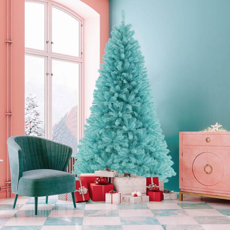 Costway 6/7 FT Artificial Xmas Tree with 758/1040 Branch Tips 280/380