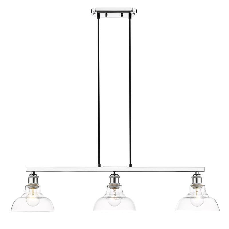 Carver 3 Light Semi-Flush