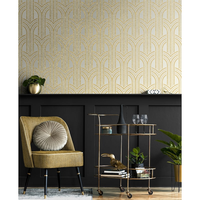 Seabrook Designs Broadway Arches Nonwoven Unpasted Wallpaper