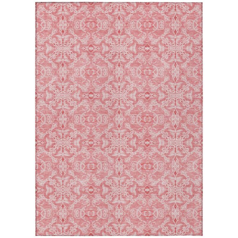 Machine Washable Indoor/ Outdoor Chantille Traditional Medallions Rug