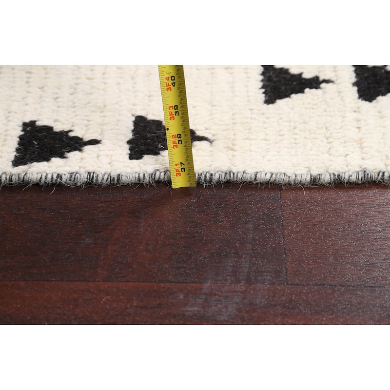Vegetable Dye Moroccan Berber Oriental Foyer Area Rug Wool Handmade - 4'4" x 7'1"