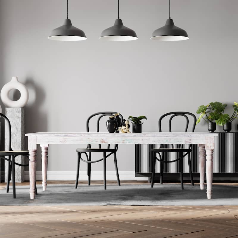 Maadze Vega Solid Wood 90 inch long Dining Table