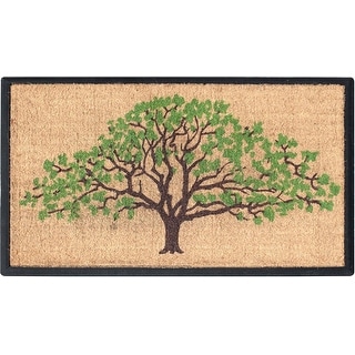 A1HC Natural Coir & Rubber Door Mat, 30x48, Thick Durable Doormats for Outdoor Entrance