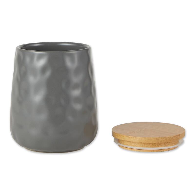 Matte Dimple Texture Ceramic Canister (Set of 2) - 3.25 Cup/5.75 Cup
