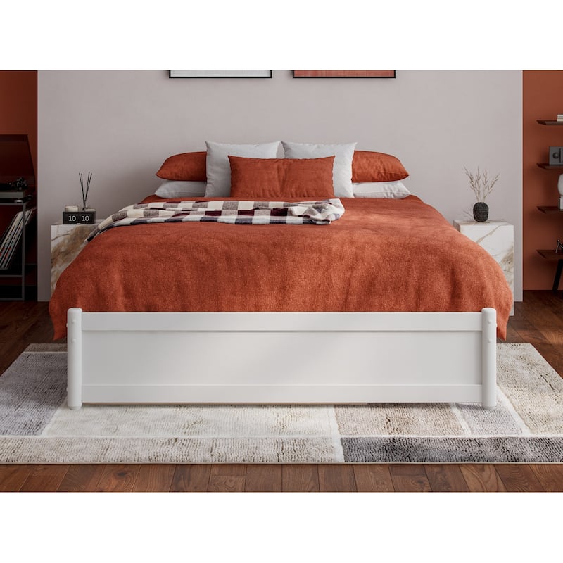 Barcelona Panel Platform Bed with Twin Trundle