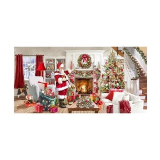 The Macneil Studio 'Santa' Canvas Art - White