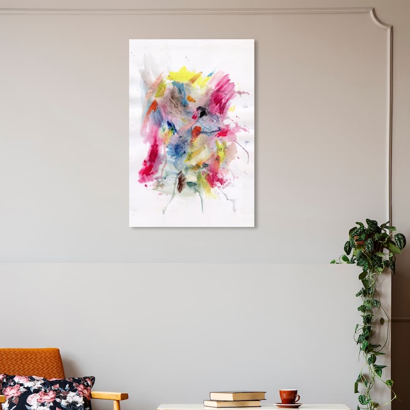 Wynwood Studio Canvas Abstract Abstract Bouquet White and Modern & Contemporary Wall Art Canvas Print - 30 x 20