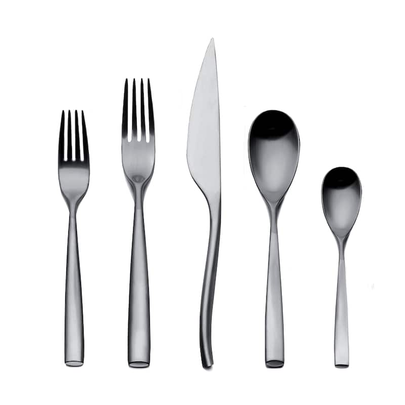 Mepra Arte Flatware Set - 20-Pieces - Ice Silver