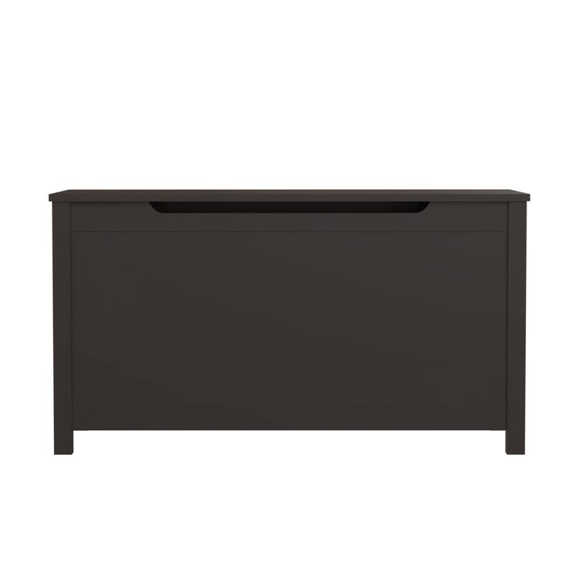 Kids Wooden Toy Box Storage with Safety Hinged Lid