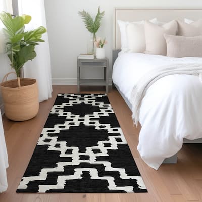 Premium Washable Super Soft Geo Trellis Mayfield Rug