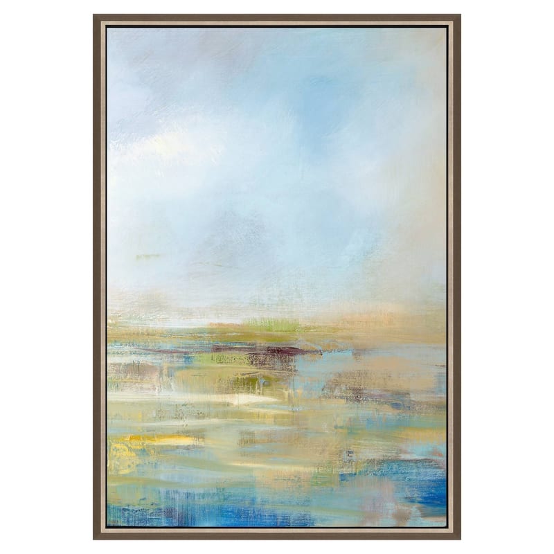 Horizon II - Giclee on Canvas - 57 X 39 X 2 - Plastic - Silver