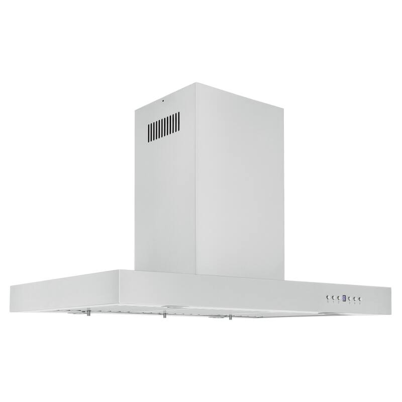 ZLINE Stainless Steel Convertible Vent Island Mounted Range Hood - 36 in.