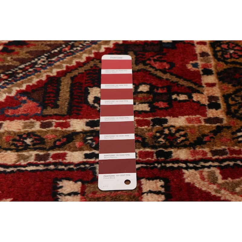 ECARPETGALLERY Hand-knotted Anatolian Vintage Red Wool Rug - 3'10 x 10'8