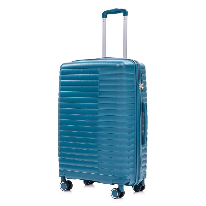 14IN 20IN 24IN 28IN 4 pcs/set in PP Spinner Wheel Luggage, Carry on Suitcase, Iron Pull Rod, Combination Password Lock