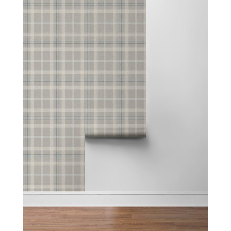 NextWall Tailor Plaid Peel and Stick Wallpaper