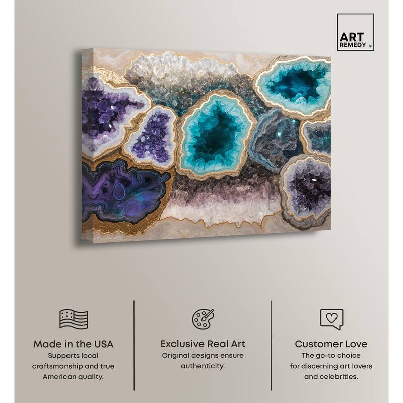 Mineral Multiverse Canvas by Art Remedy, Gallery Wrapped