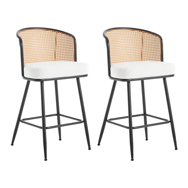 26"/29" Rattan Upholstered Bar Stool /Counter Stools Set of 2/3/4