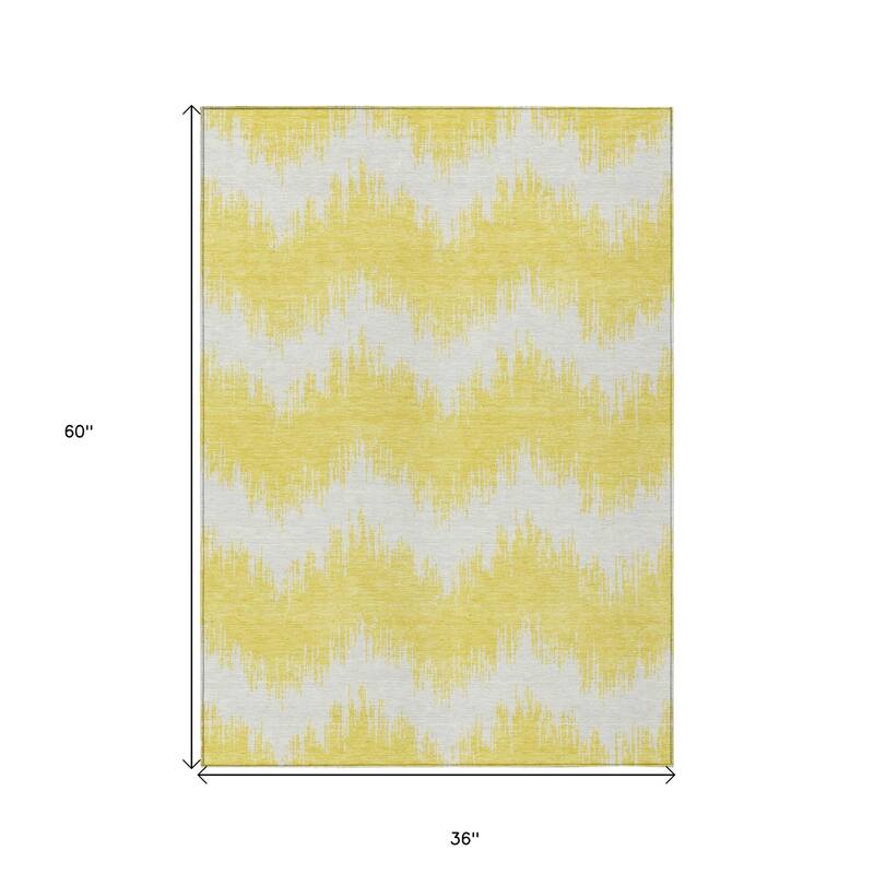 HomeRoots Chevron Transitional Rectangle Outdoor Rug