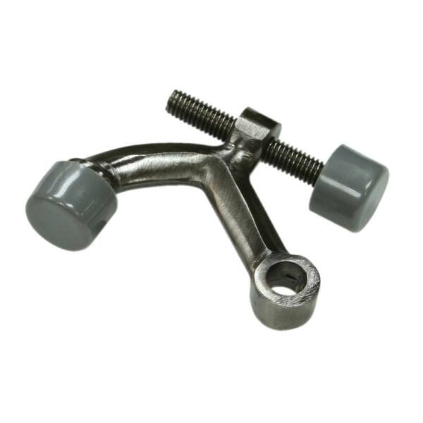 slide 2 of 3, Deltana Solid Brass 1-7/8 Inch Tall Adjustable Hinge Pin Door Stop