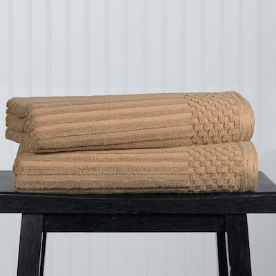 Superior Soho Ribbed Cotton Bath Towel Set