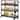 Storage Cart 4 Tier Narrow Kitchen Rolling Cart on Wheels for Small Space
