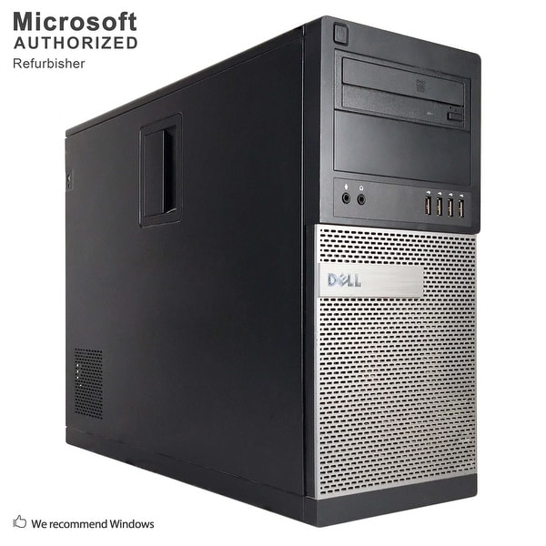 Dell OptiPlex 990 Computer Tower Intel Core I7 2600 3.4G 16GB DDR3 2TB HDD DVD W10P64(ES/EN)-1 Year Warranty (Refurbished)-Black