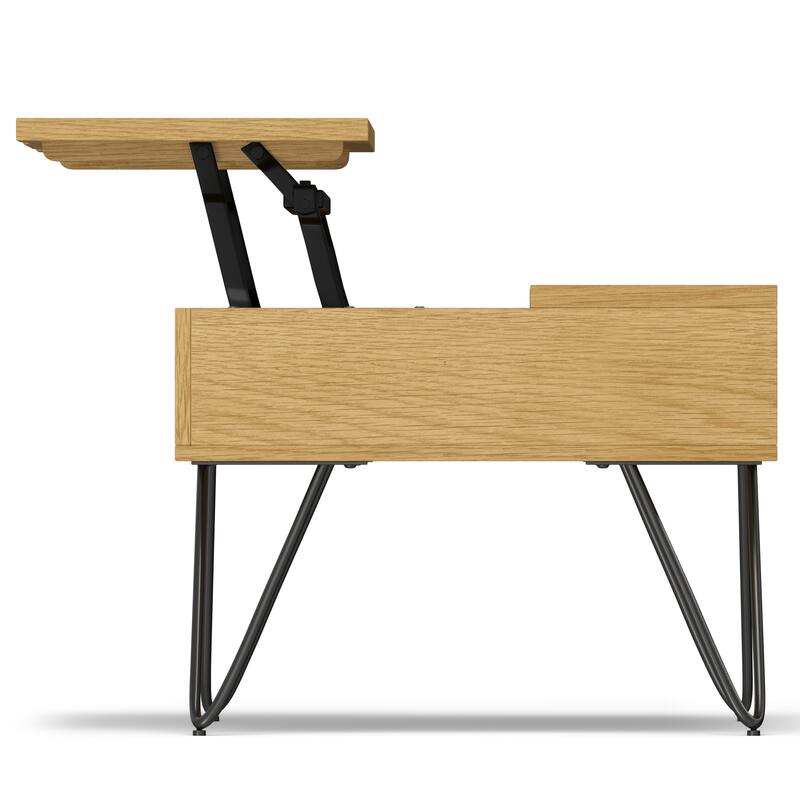 Moreno Rectangle Industrial Lift Top Coffee Table