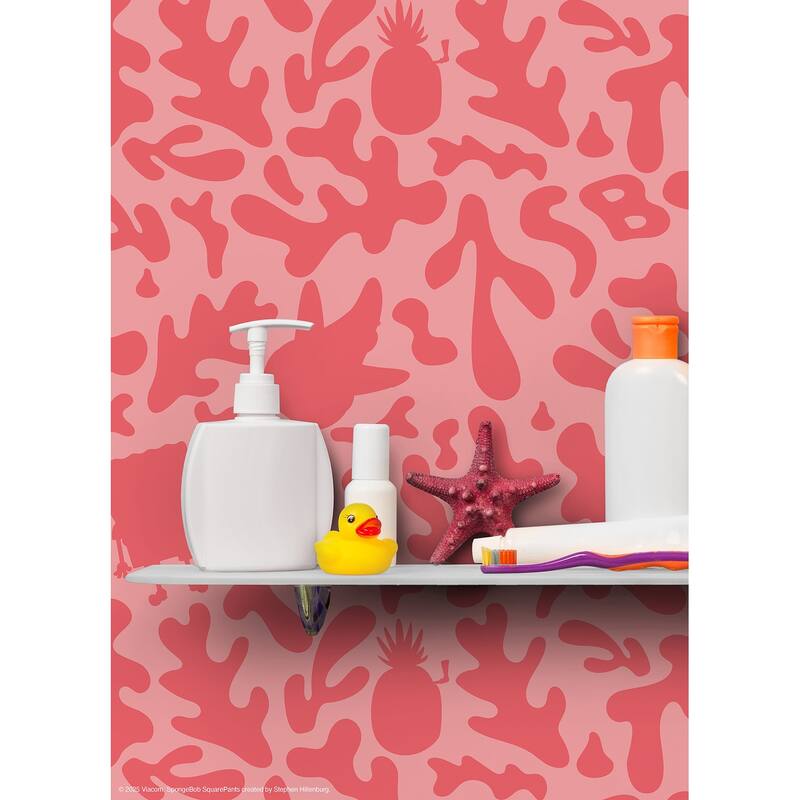 RoomMates SpongeBob SquarePants Underwater Coral Peel and Stick Wallpaper - N/A