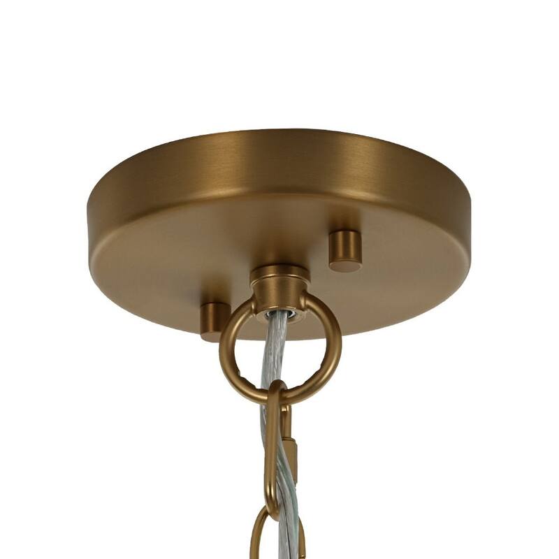 Modern Cluster Glass Globe 8-Light Bubble Island Chandelier 51.2in - Brass
