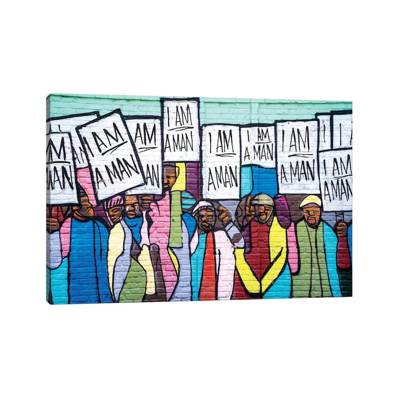 iCanvas "I Am A Man Graffiti " by Susanne Kremer Canvas Print