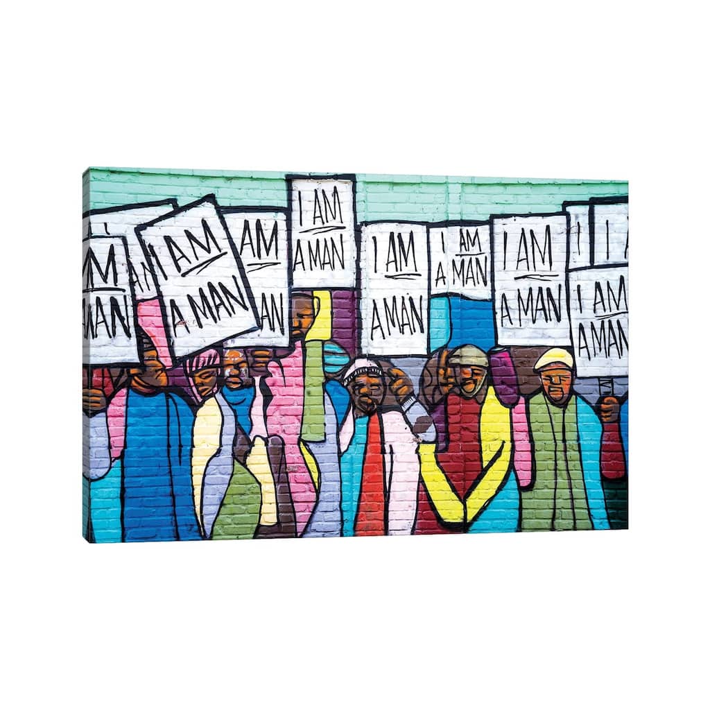 iCanvas "I Am A Man Graffiti " by Susanne Kremer Canvas Print