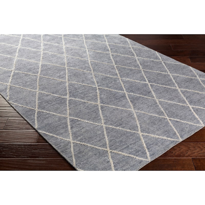 Silver Orchid Rogers Hand-Knotted Viscose Area Rug