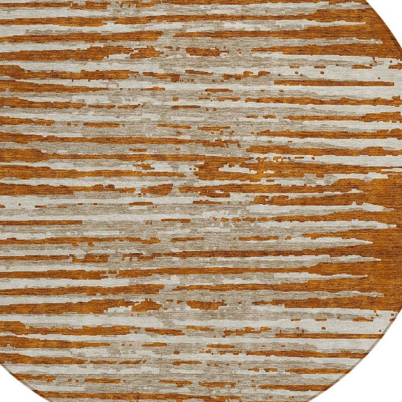 HomeRoots Striped Transitional Rectangle Outdoor Rug