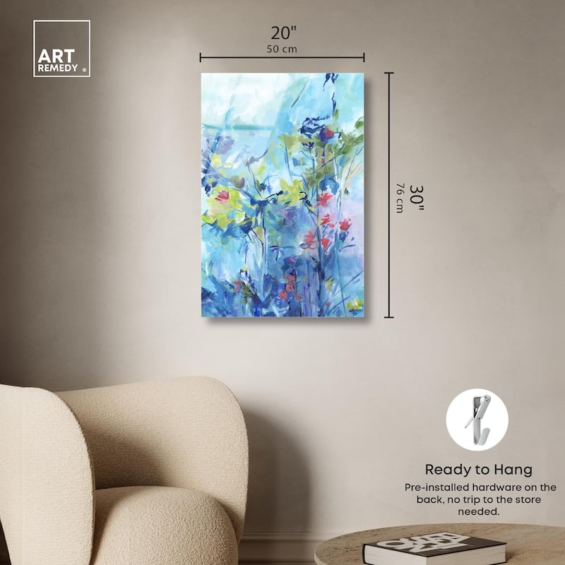 Heavenly Blue II Acrylic by Art Remedy, Ready to Hang