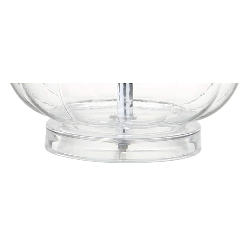 Diamante 28.5" Glass Teardrop LED Table Lamp, Pink (Set of 2) by JONATHAN Y